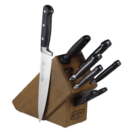 Bộ Dao Winco KFP-BLKA 8 Món Kèm Khối Gỗ