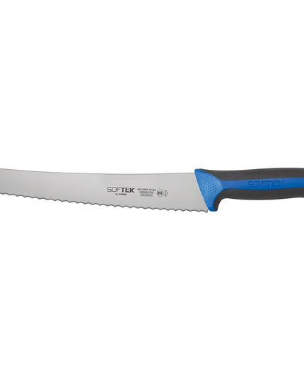 Dao Cắt Bánh Mì Winco KSTK-102 25.4 cm Lưỡi Thép Carbon Cao Cán TPR Đen/Xanh