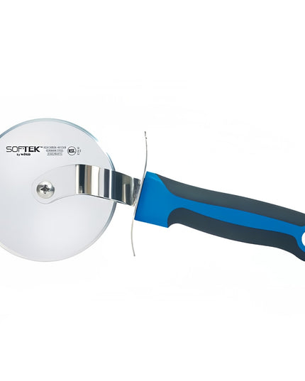 Dao Cắt Pizza Winco KSTK-40 10.2 cm Tay Cầm Nhựa Đen/Xanh Dương Thép Không Gỉ