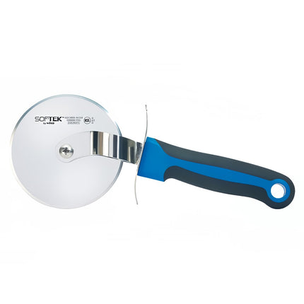 Dao Cắt Pizza Winco KSTK-40 10.2 cm Tay Cầm Nhựa Đen/Xanh Dương Thép Không Gỉ