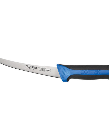Winco KSTK-60 Dao Rọc Xương Cong 15.2 cm Lưỡi Thép Carbon Cao Cán Đen/Xanh