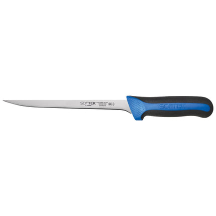 Dao Fillet Dẻo Winco KSTK-82 20.3 cm Lưỡi Thép Carbon Cao Tay Cầm TPR Đen/Xanh
