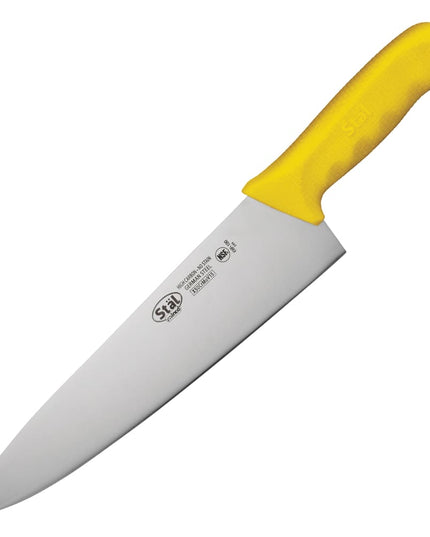 Dao Bếp Rộng Winco KWP-100Y 25.4 cm Tay Cầm Polypropylene Vàng