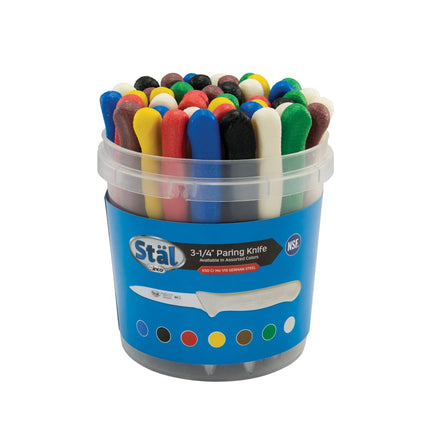 Dao Gọt Winco KWP-3046 8.3 cm Cán Polypropylene Nhiều Màu Thép Không Gỉ Carbon Cao