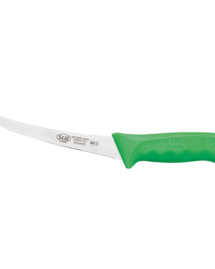 Winco KWP-60G Dao Rọc Xương Cong 15.2 cm Lưỡi Thép Carbon Cao Dẻo Cán Nhựa Poly Xanh Lá