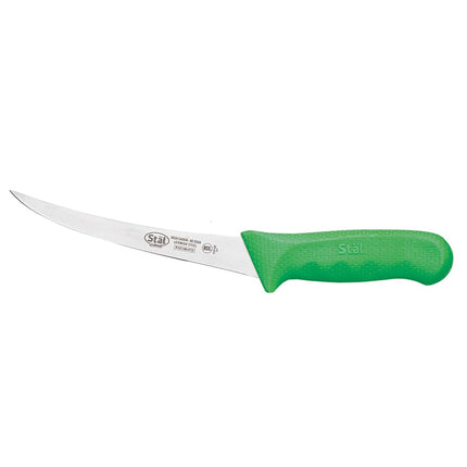 Winco KWP-60G Dao Rọc Xương Cong 15.2 cm Lưỡi Thép Carbon Cao Dẻo Cán Nhựa Poly Xanh Lá