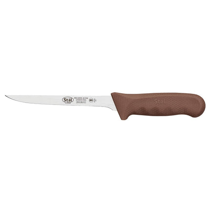Dao Rọc Thịt Lưỡi Hẹp Winco KWP-61N 15.2 cm Lưỡi Thép Carbon Cao Cứng Cán Poly Nâu