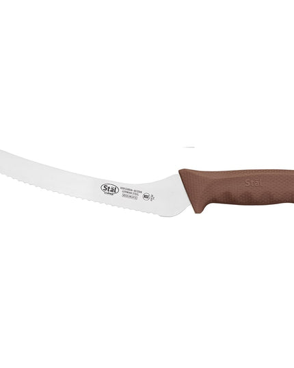 Dao Cắt Bánh Mì Winco KWP-92N 22.9 cm Lưỡi Thép Carbon Cao Cán Poly Nâu