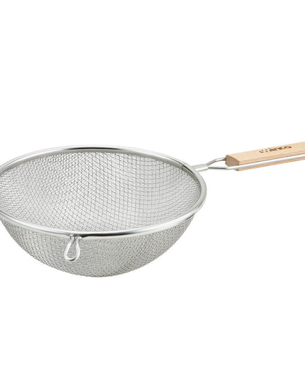 Rây Lọc Tròn Lưới Mịn Đôi Winco MS3A-8D 20.3 cm Tay Cầm Gỗ Phẳng
