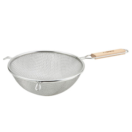 Rây Lọc Tròn Lưới Mịn Đôi Winco MS3A-8D 20.3 cm Tay Cầm Gỗ Phẳng
