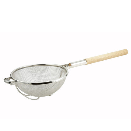 Rây Lọc Winco MST-1010D 25.4 cm Lưới Đôi Mạ Thiếc, Tay Cầm Gỗ