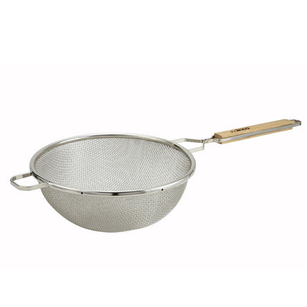 Rây Lọc Tròn Lưới Đôi Trung Bình Winco MST-10D 26.7 cm Mạ Thiếc, Thép Không Gỉ