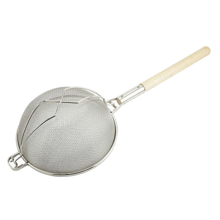 Rây Lọc Tròn Winco MST-12D 30.5 cm Lưới Đôi Mạ Thiếc, Thanh Gia Cố, Tay Cầm Gỗ
