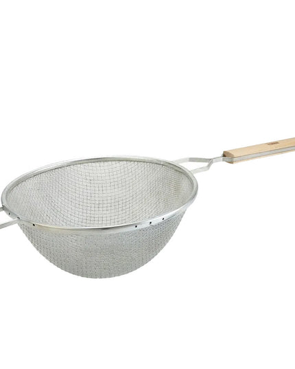 Rây Lọc Tròn Winco MSTF-10D 26 cm Lưới Đôi Mịn Mạ Thiếc, Tay Cầm Gỗ