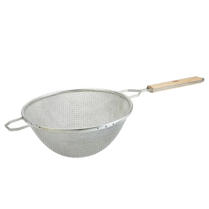 Rây Lọc Tròn Winco MSTF-10D 26 cm Lưới Đôi Mịn Mạ Thiếc, Tay Cầm Gỗ