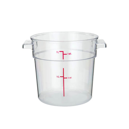 Hộp Đựng Thực Phẩm Tròn Winco PCRC-1 0.9 lít - Polycarbonate, Trong Suốt