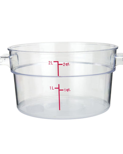 Hộp Đựng Thực Phẩm Tròn Winco PCRC-2 1.9 lít - Polycarbonate, Trong Suốt