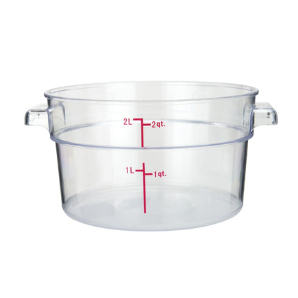 Hộp Đựng Thực Phẩm Tròn Winco PCRC-2 1.9 lít - Polycarbonate, Trong Suốt