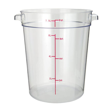 Winco PCRC-8 Hộp Đựng Thực Phẩm Tròn 7.6 lít - Polycarbonate, Trong Suốt