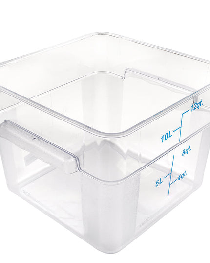 Winco PCSC-12C Hộp Đựng Thực Phẩm Vuông 11.4 lít Polycarbonate Trong Suốt