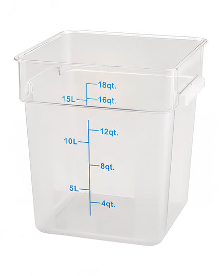 Winco PCSC-18C Hộp Đựng Thực Phẩm Vuông 17 lít Polycarbonate Trong Suốt