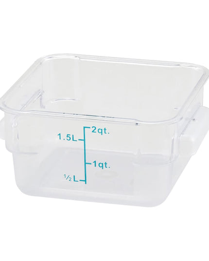 Winco PCSC-2C Hộp Đựng Thực Phẩm Vuông 1.9 lít - Trong Suốt