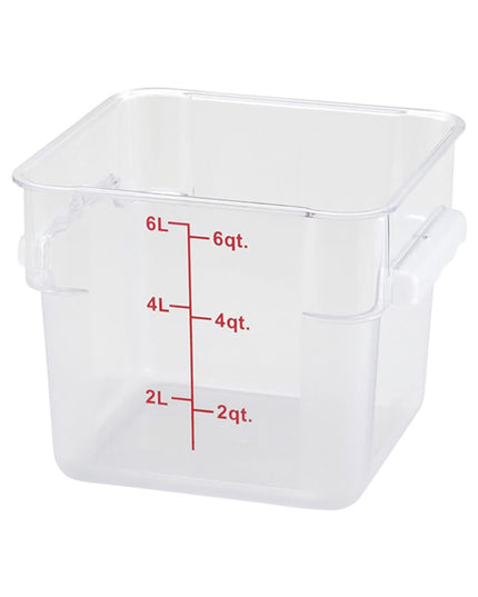 Hộp Đựng Thực Phẩm Vuông Winco PCSC-6C 5.7 lít Polycarbonate Trong Suốt