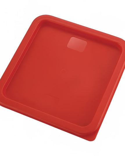 Winco PECC68 Nắp Vuông Cho Hộp Đựng Thực Phẩm 6 & 7.6 lít, Polyethylene, Đỏ