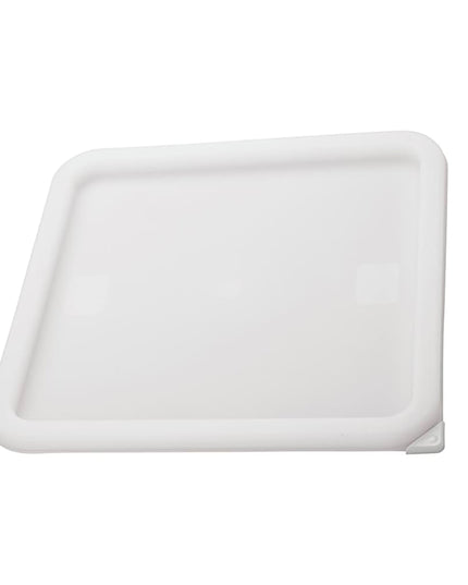 Winco PECC-L Container Cover for 12, 18 & 22 qt Square Storage Containers, Polyethylene, White