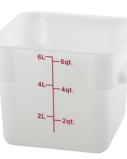 Winco PESC-6 Hộp Đựng Thực Phẩm Vuông 5.7 lít - Trắng