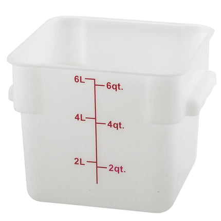 Winco PESC-6 Hộp Đựng Thực Phẩm Vuông 5.7 lít - Trắng