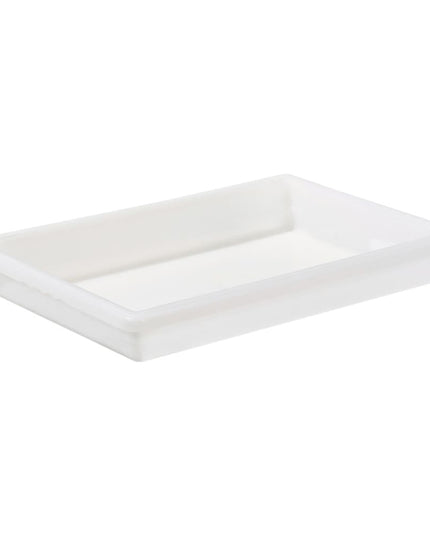 Winco PFFW-3 Hộp Bảo Quản Thực Phẩm - 18x26x7.6 cm, Xếp Chồng Được, Trắng