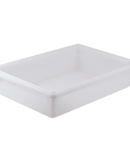 Winco PFFW-6 Hộp Bảo Quản Thực Phẩm 34.1 lít - 45.7 cm x 66 cm x 15.2 cm, Polypropylene, Trắng
