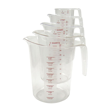 Bộ Cốc Đong Winco PMCP-5SET 5 Món Polycarbonate Trong Suốt