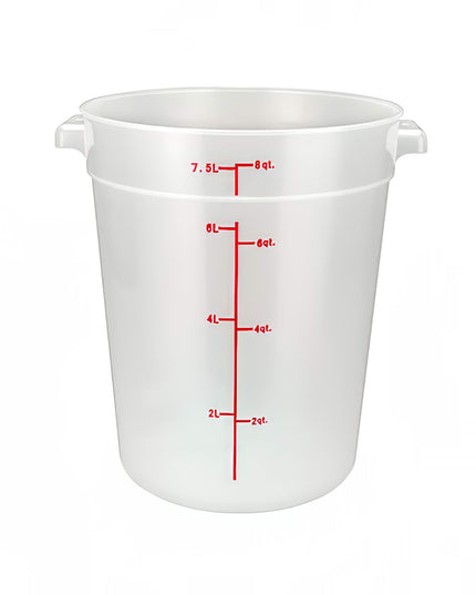 Hộp Đựng Thực Phẩm Tròn Winco PTRC-8 7.6 lít Nhựa Polypropylene Trong Mờ