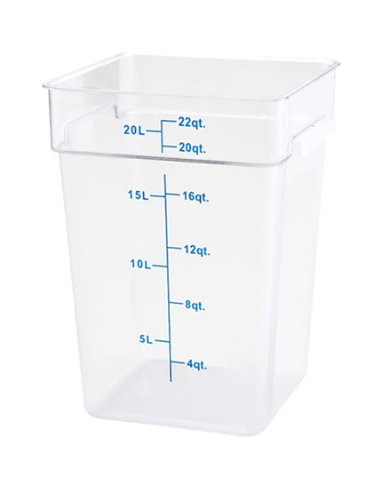 Hộp Đựng Thực Phẩm Vuông Winco PTSC-22 20.8 lít - Trong Mờ