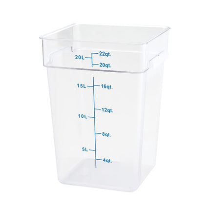 Hộp Đựng Thực Phẩm Vuông Winco PTSC-22 20.8 lít - Trong Mờ