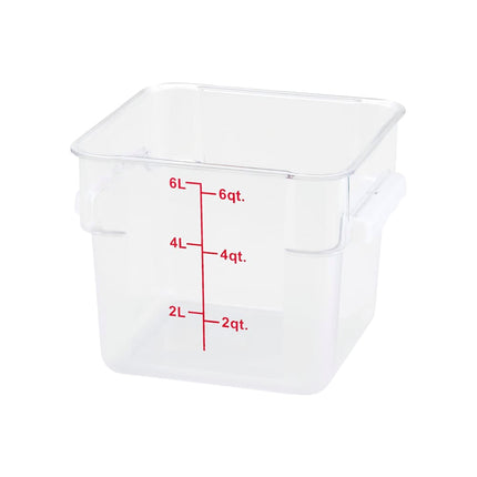 Winco PTSC-6 Hộp Đựng Thực Phẩm Vuông 5.7 lít - Trong Mờ