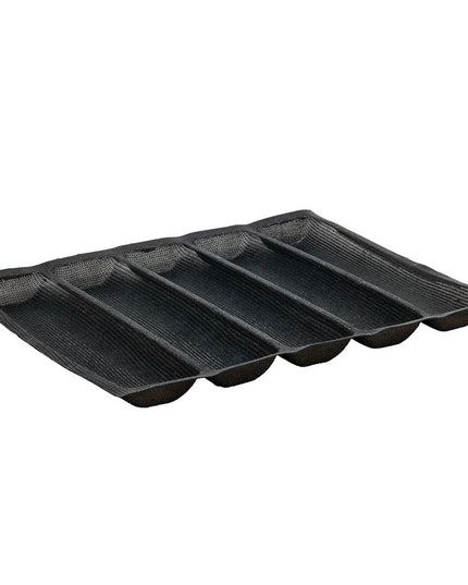 Khuôn Bánh Mì Winco SBF-5K 5 Ngăn Silicone Đen
