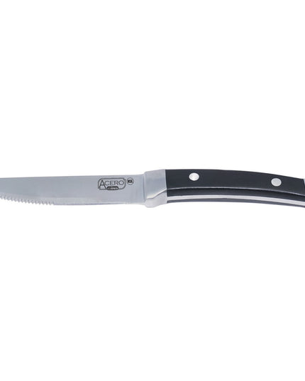 Dao Bít Tết Winco SK-22 12.7 cm Tay Nhựa Đen Thép Không Gỉ