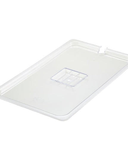 Nắp Khay Thực Phẩm Winco SP7100C Poly-Ware, Cỡ 1/1, Có Rãnh, Polycarbonate