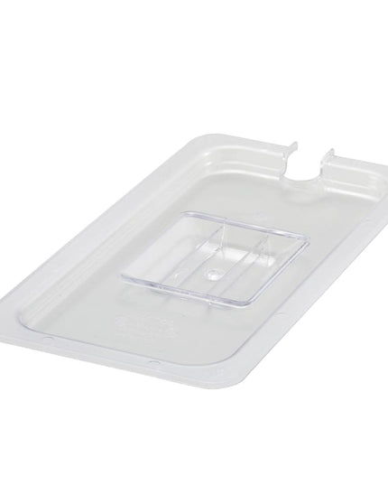 Winco SP7300C Nắp Khay Thực Phẩm Poly-Ware Cỡ 1/3 Có Rãnh Polycarbonate