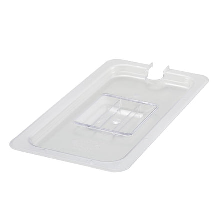 Winco SP7300C Nắp Khay Thực Phẩm Poly-Ware Cỡ 1/3 Có Rãnh Polycarbonate
