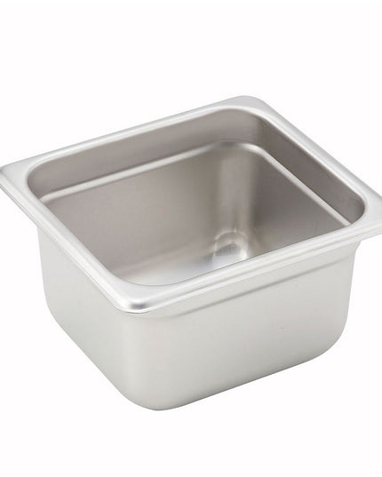 Khay Hấp Winco SPJH-604 Một Phần Sáu Kích Thước Thép Không Gỉ