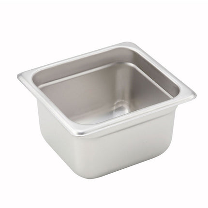 Khay Hấp Winco SPJH-604 Một Phần Sáu Kích Thước Thép Không Gỉ