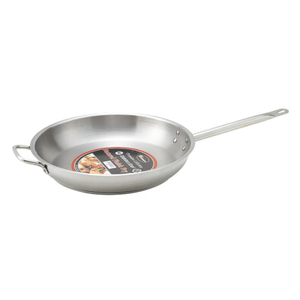 Chảo Rán Thép Không Gỉ Winco SSFP-12 30.5 cm Tay Cầm Kim Loại Đặc