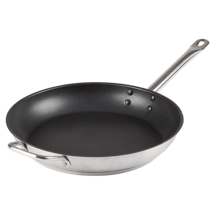 Chảo Rán Thép Chống Dính Winco SSFP-12NS 31.8 cm Tay Cầm Kim Loại Đặc