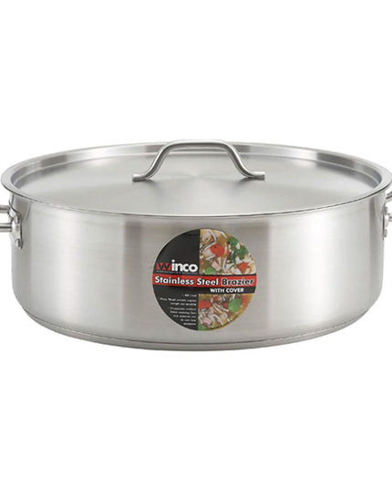 Nồi Om Winco SSLB-10 Thép Không Gỉ 9.5 l Từ Tính