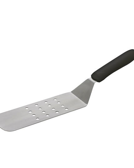 Xẻng Lật Lệch Có Lỗ Winco TKP-91 Tay Cầm Nhựa Đen Thép Không Gỉ 21 cm