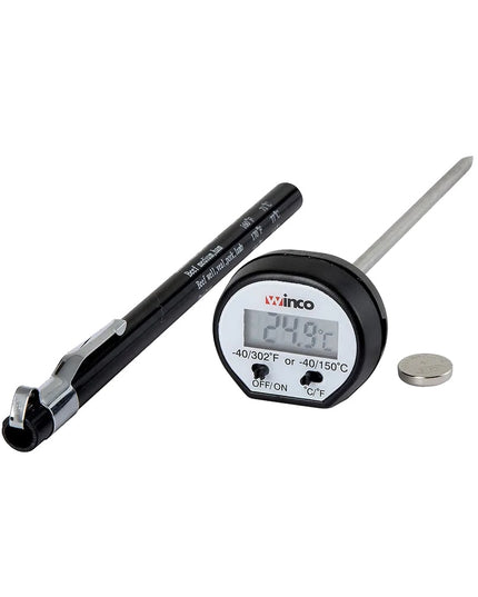 Winco TMT-DG1 Nhiệt Kế Bỏ Túi Kỹ Thuật Số Thân 12 cm, -40 Đến 302 Độ F